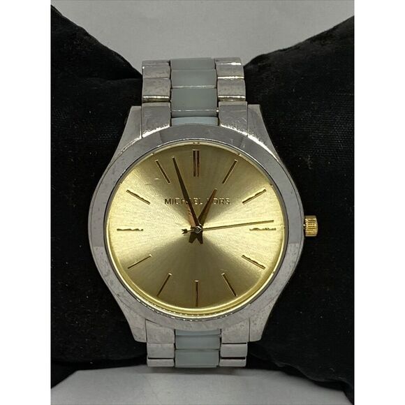 Michael Kors MK4295 Women's Stainless Steel Analog Gold Dial Quartz Watch WO680 - Picture 3 of 12